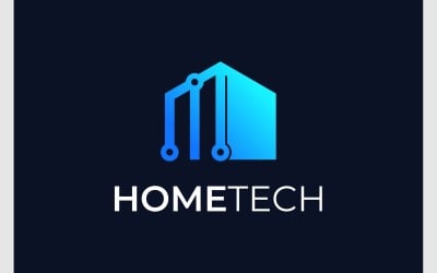 Домашні технології цифровий логотип