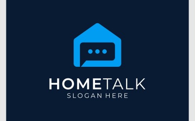 Logo della chat di casa, conversazione domestica