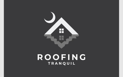 Tak Lugn Reflektion Vatten Logotyp