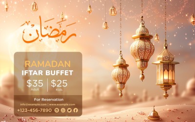 Ramadan Iftar Buffet Banner Design Template 159