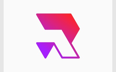 Lettera R Logo moderno futuristico iniziale