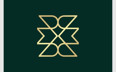 Logotipo decorativo abstrato de luxo