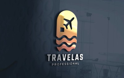 Logotipo Profissional de Viagens e Férias
