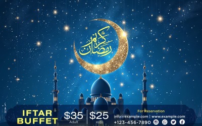 Ramadan Iftar Buffet Banner Design Template 200