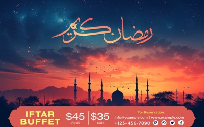 Ramadan Iftar Buffet Banner Design Vorlage 174