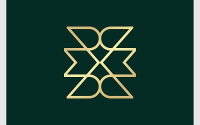 Streszczenie dekoracyjne luksusowe logo