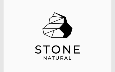 Природний камінь рок абстрактний логотип