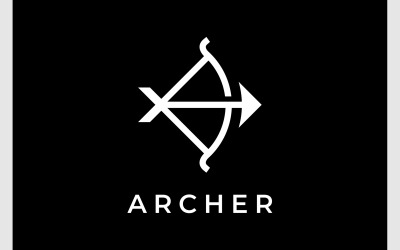 Archer Bow Arrow Archery Logo