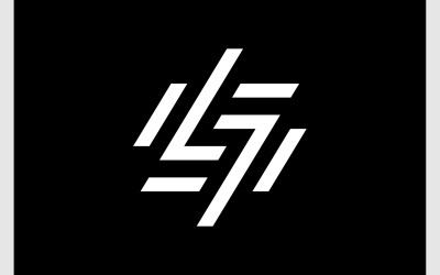 Letra S Número 7 Logotipo Minimalista