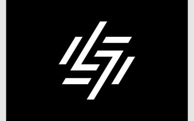 Lettera S Numero 7 Logo minimalista