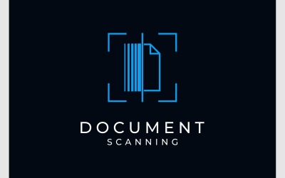 Logotipo de escaneo de archivos de documentos
