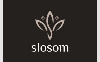 Logotipo De Flor Natural Letra S