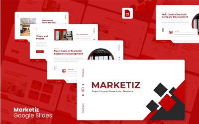 Marketiz - Projektförslag Google Slides mall