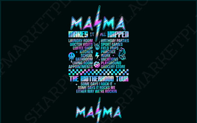 Motherhood PNG, Some Days I Rock It png, Mama lighting bold png, Mama Funny Tour Png, Mother&#039;s Day