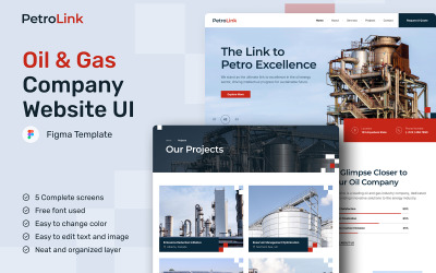 PetroLink——石油和天然气公司网站