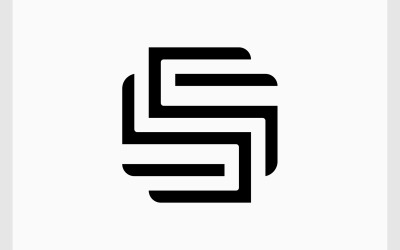S harfi veya SS Minimalist Logosu