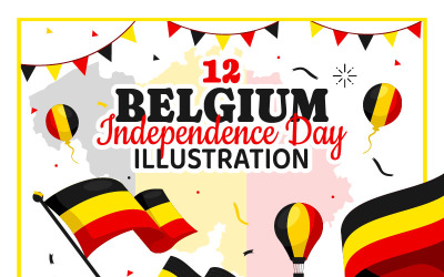 12 Illustration zum belgischen Unabhängigkeitstag