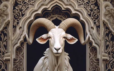 Eid ul adha design med glad get illustration 08