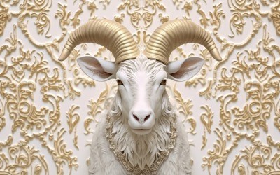 Eid ul adha design with happy goat illustration 02