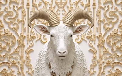 Eid ul adha design with happy goat illustration 07