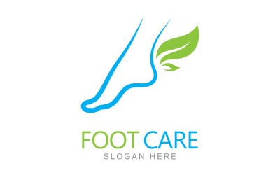 Foot care logo design template V2