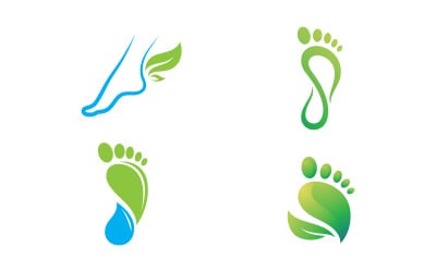 Foot care logo design template V9