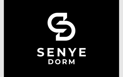 Litera SD DS Początkowe logo monogramu