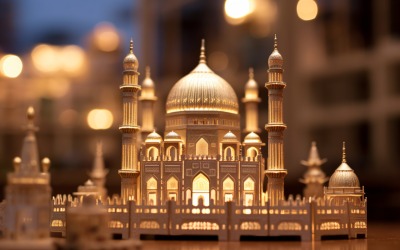 Eid al adha bakgrund framsidan av moskén 01