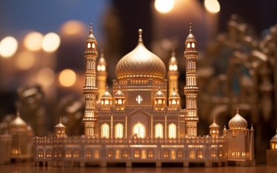 Eid al adha bakgrund framsidan av moskén 03