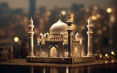 Eid al adha bakgrund framsidan av moskén 06