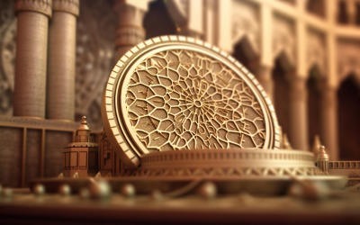 Eid ul adha mubarak festival islamico Illustrazione Sfondo 03