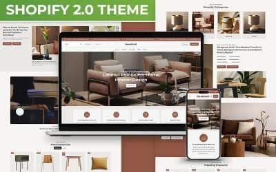 Futnicraft – Bútorok és lakberendezési tárgyak Többcélú Shopify 2.0 reszponzív téma