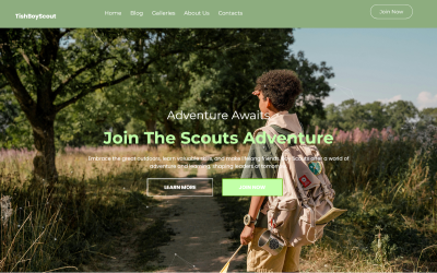 TishBoyScout - Boy Scout WordPress-thema