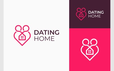 Dating-Paar-Home-House-Logo