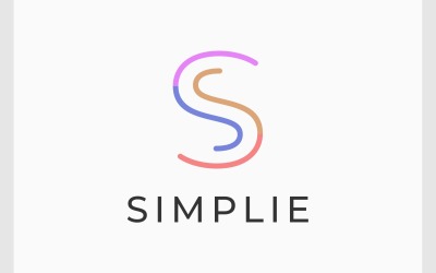 Lettre S Initiale Simple Logo Minimaliste