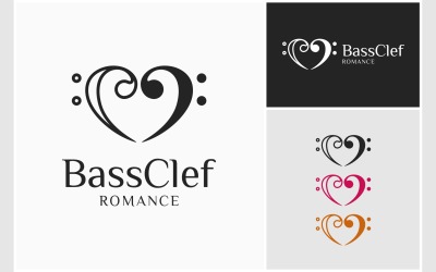 Logo romansu muzycznego wiolinowego wiolinowego