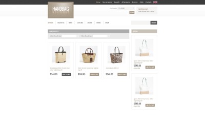 Handbag Boutique ZenCart Şablon