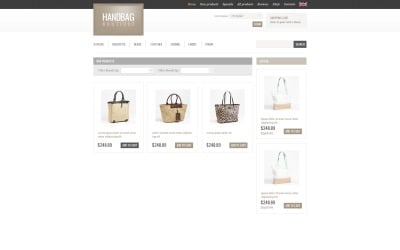 Handbag Boutique ZenCart Template