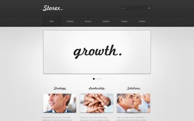 Modelo de site de SEO responsivo