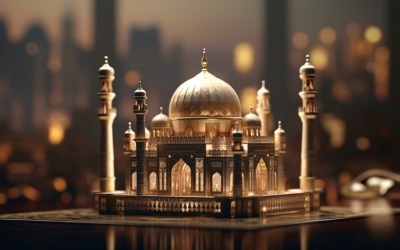 Eid al adha background front of mosque 08