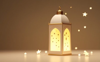 Eid ul adha islamisk bakgrundslykta 01