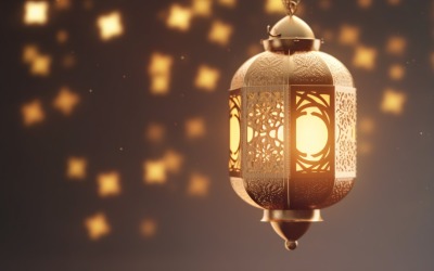 Исламское происхождение с подвесным фонарем 27