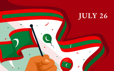 Illustration för 12 Maldivernas självständighetsdag