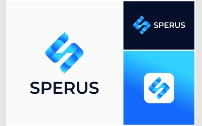 Letter S kleurrijk verloop modern logo