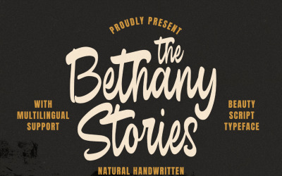 El guión escrito a mano de las historias de Betania