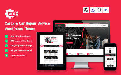 Cardx - тема WordPress для служби ремонту автомобілів