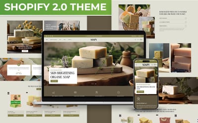 Soapy - Crafted Handmade Soap, Soy Candle Store Multipurpose Shopify 2.0 Responsive Theme