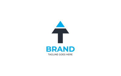 T-Pfeil-Logo-Designvorlage