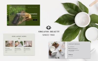 Belleza orgánica - Plantilla de página de destino