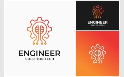 Logotipo De Tecnología De Innovación De Ingeniero